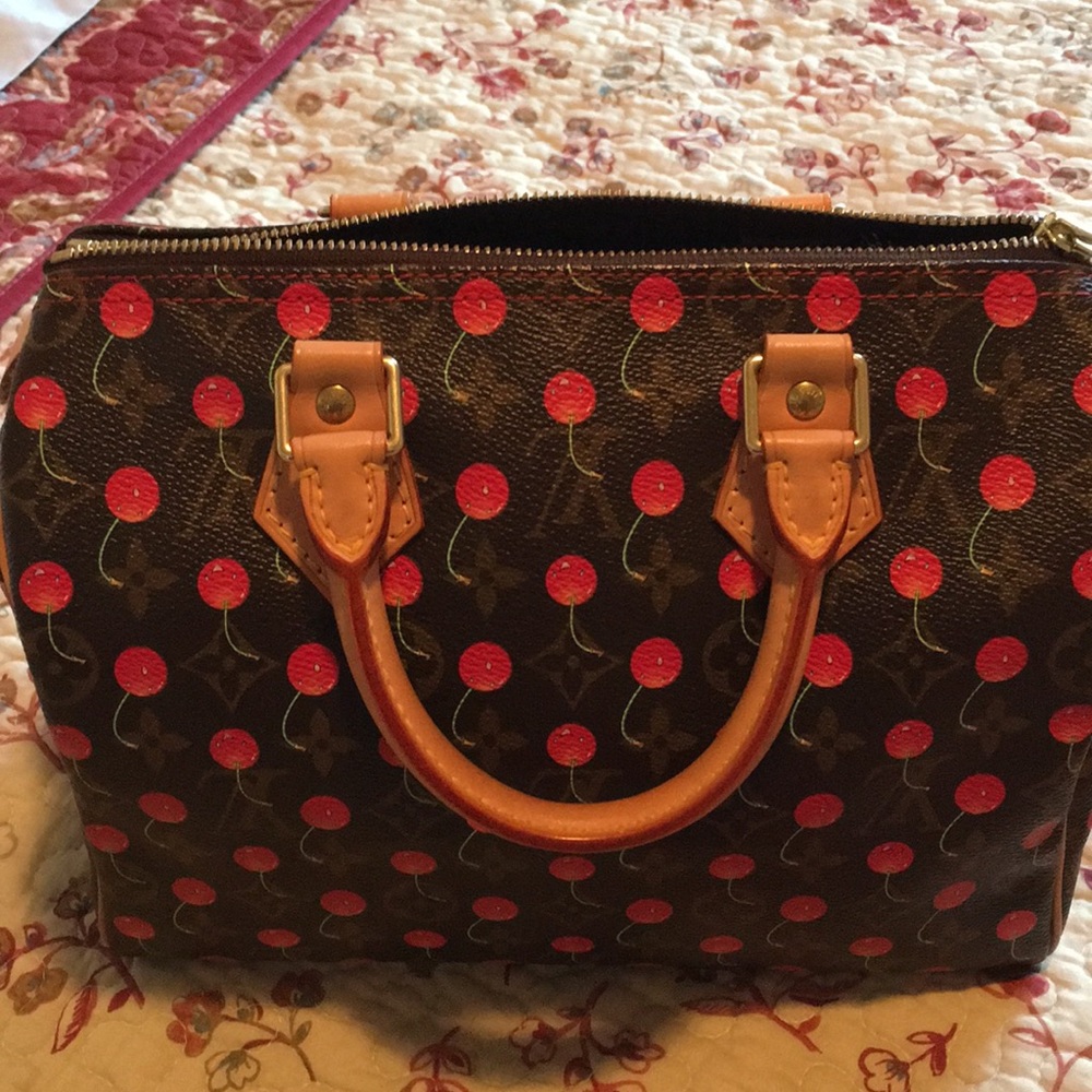 Louis Vuitton 25 Speedy Cerises Limited Edition